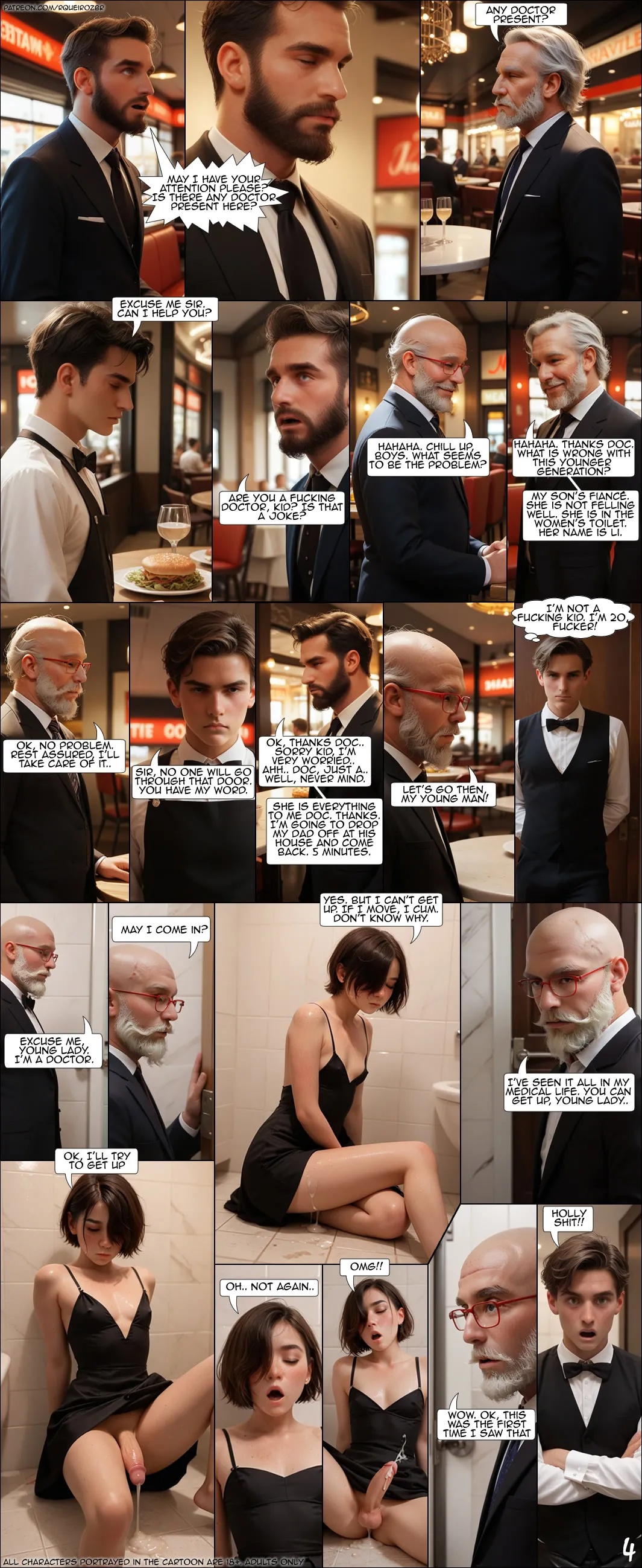 Table For Trouble Porn Comics english 05