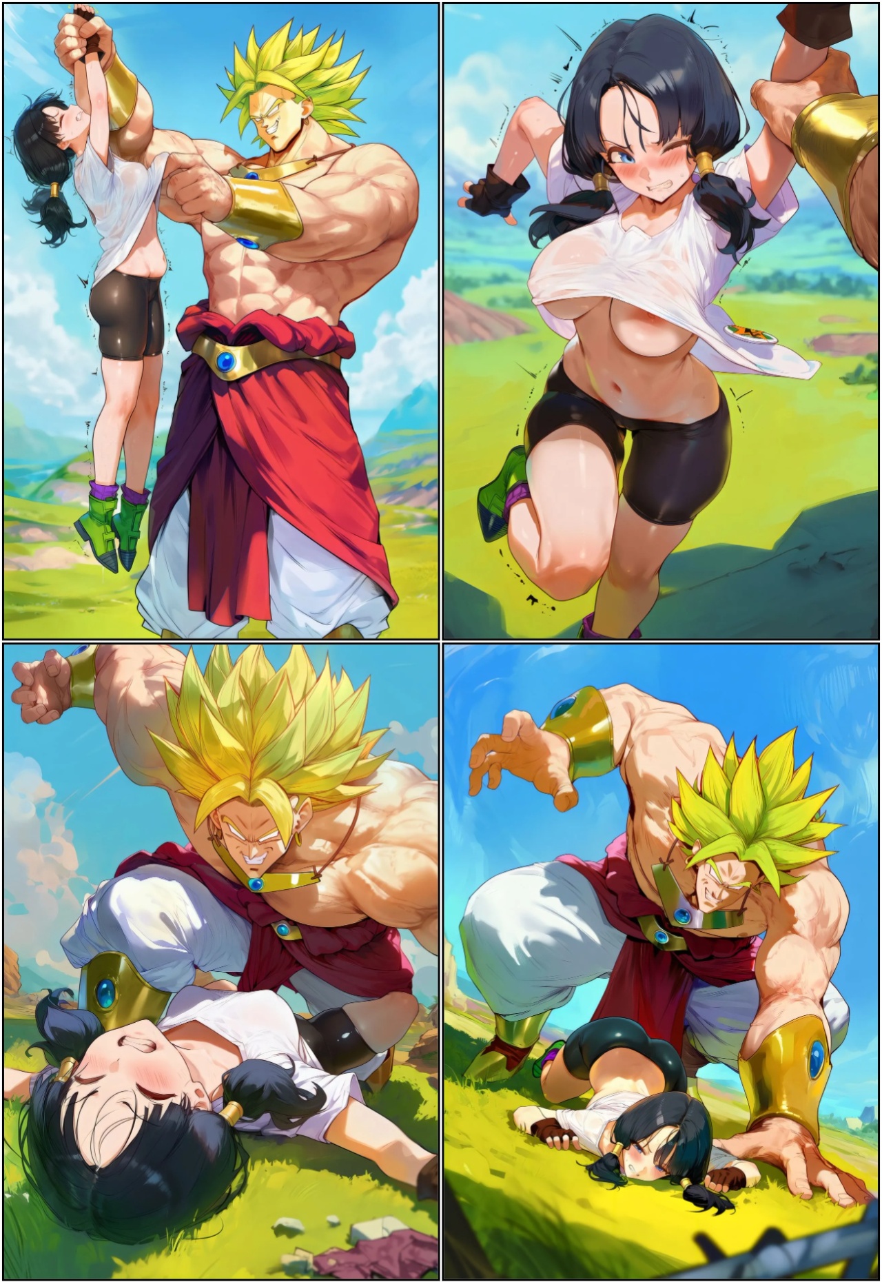 Videl x Broly Porn Comics english 02