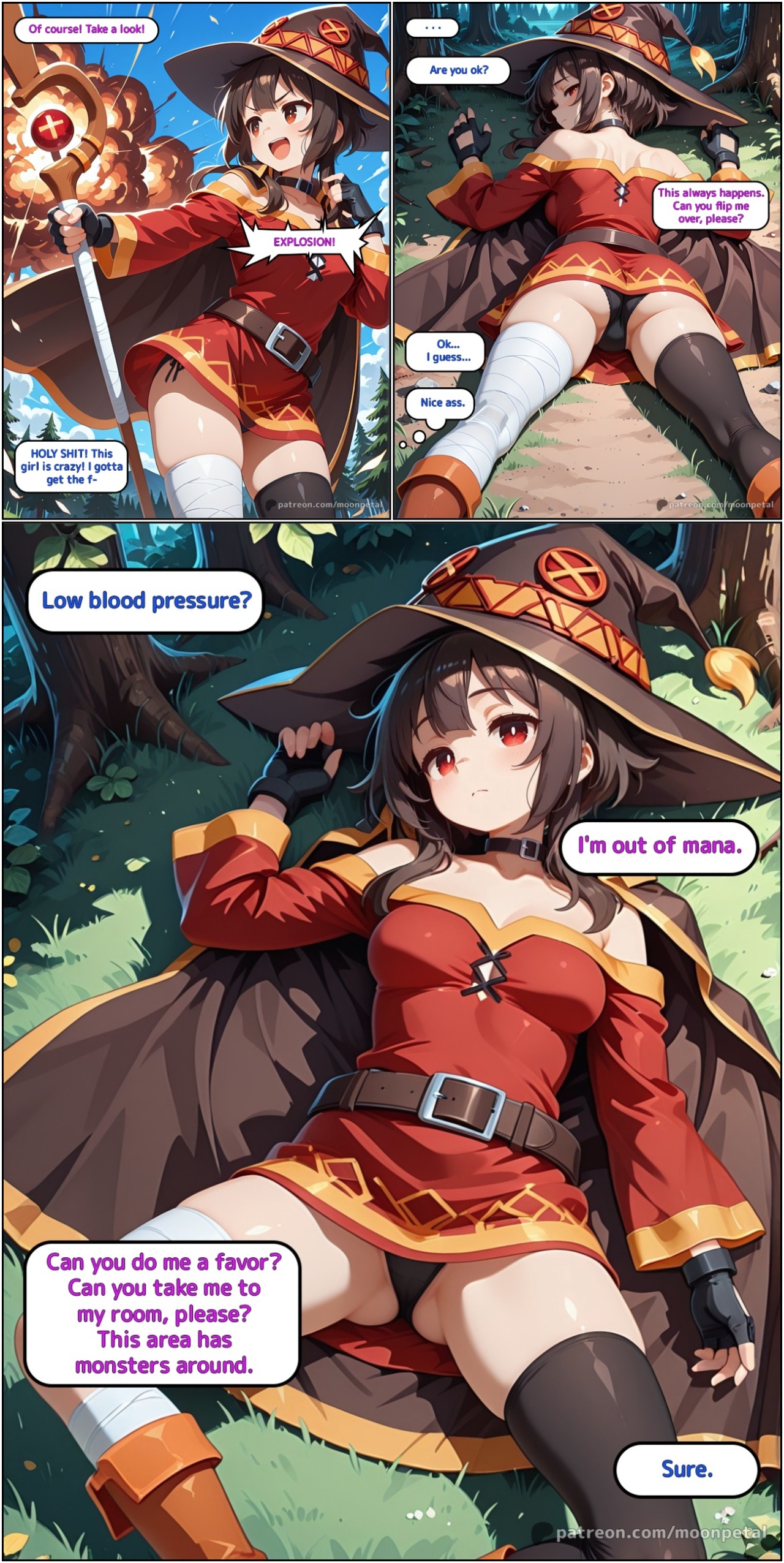 Wanna Make a Bet? Part 11: Megumin Porn Comics english 03