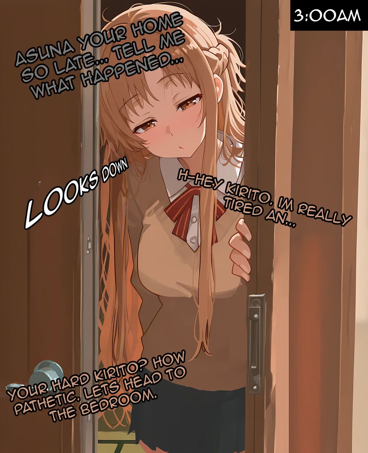 Asuna Has Her First Offline Meeting With Her Bull Porn Comics english 04