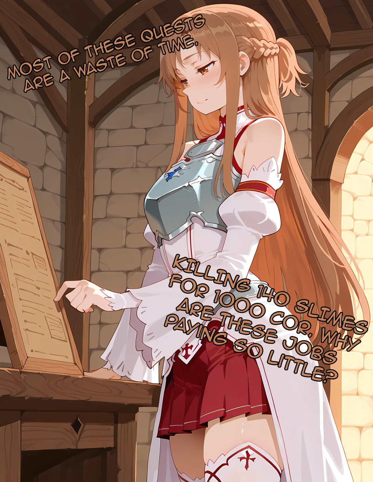 Asuna Takes a Quest To Get Some Extra Money For Her 1 Year Anniversary Porn Comics english 02