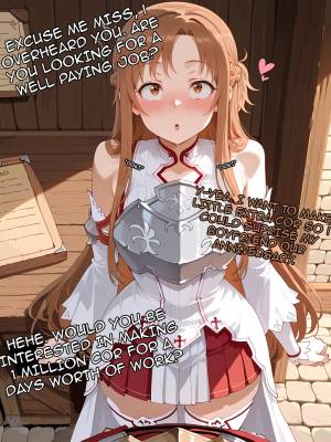 Asuna Takes a Quest To Get Some Extra Money For Her 1 Year Anniversary Porn Comics english 03