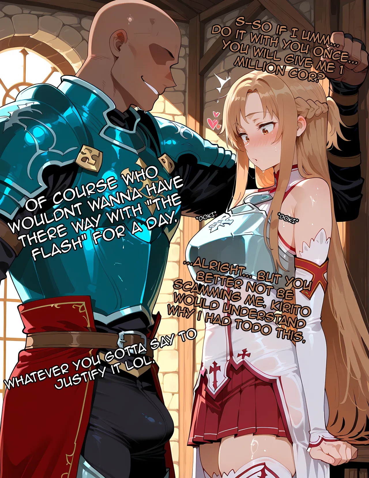 Asuna Takes a Quest To Get Some Extra Money For Her 1 Year Anniversary Porn Comics english 04