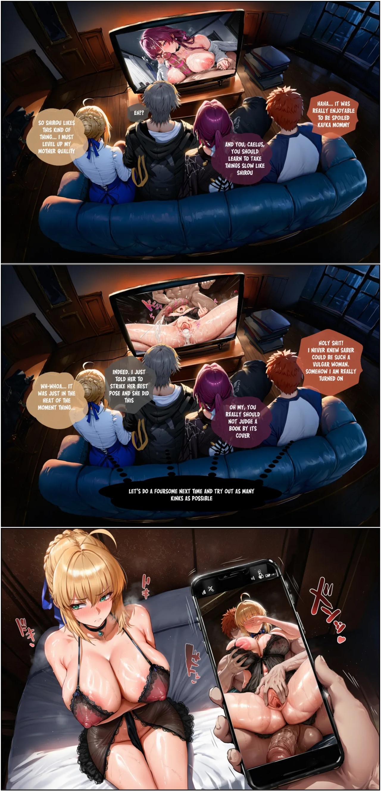 Honkai Star Rail x Fate Wife Swap Porn Comics english 44