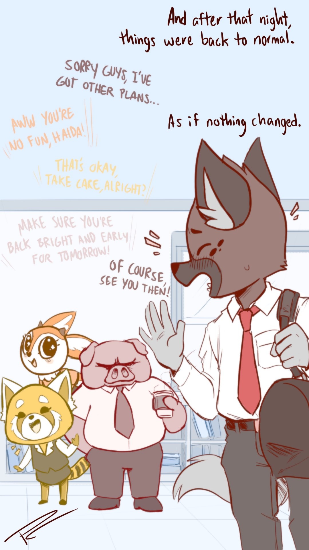 Letting Go Of Retsuko Porn Comics english 21