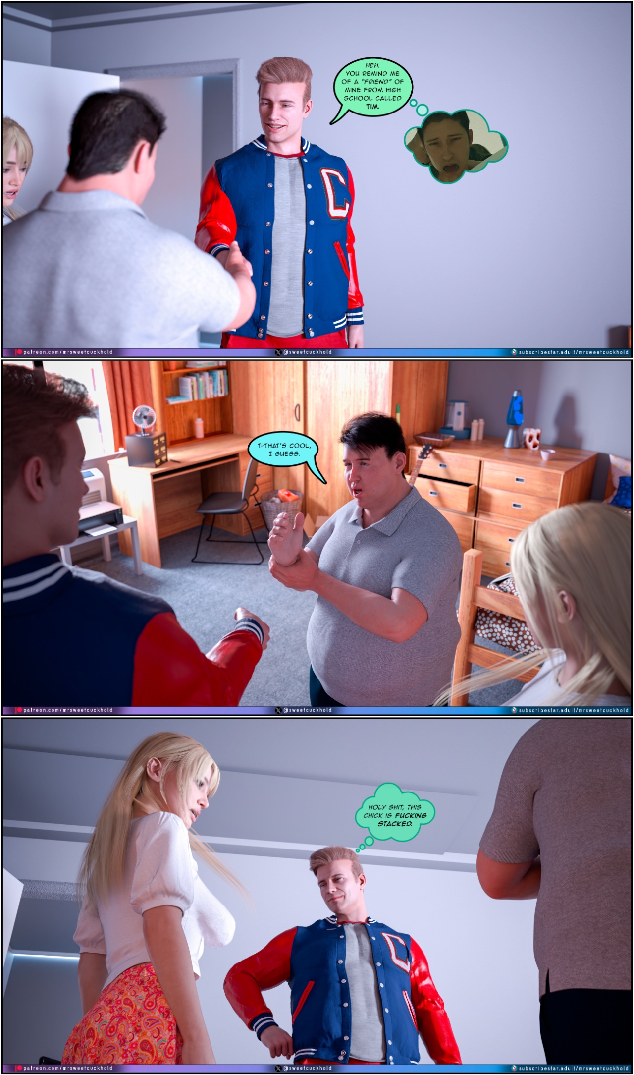 Much Bigger Than My Boyfriend Part 7: College Days Porn Comics english 16