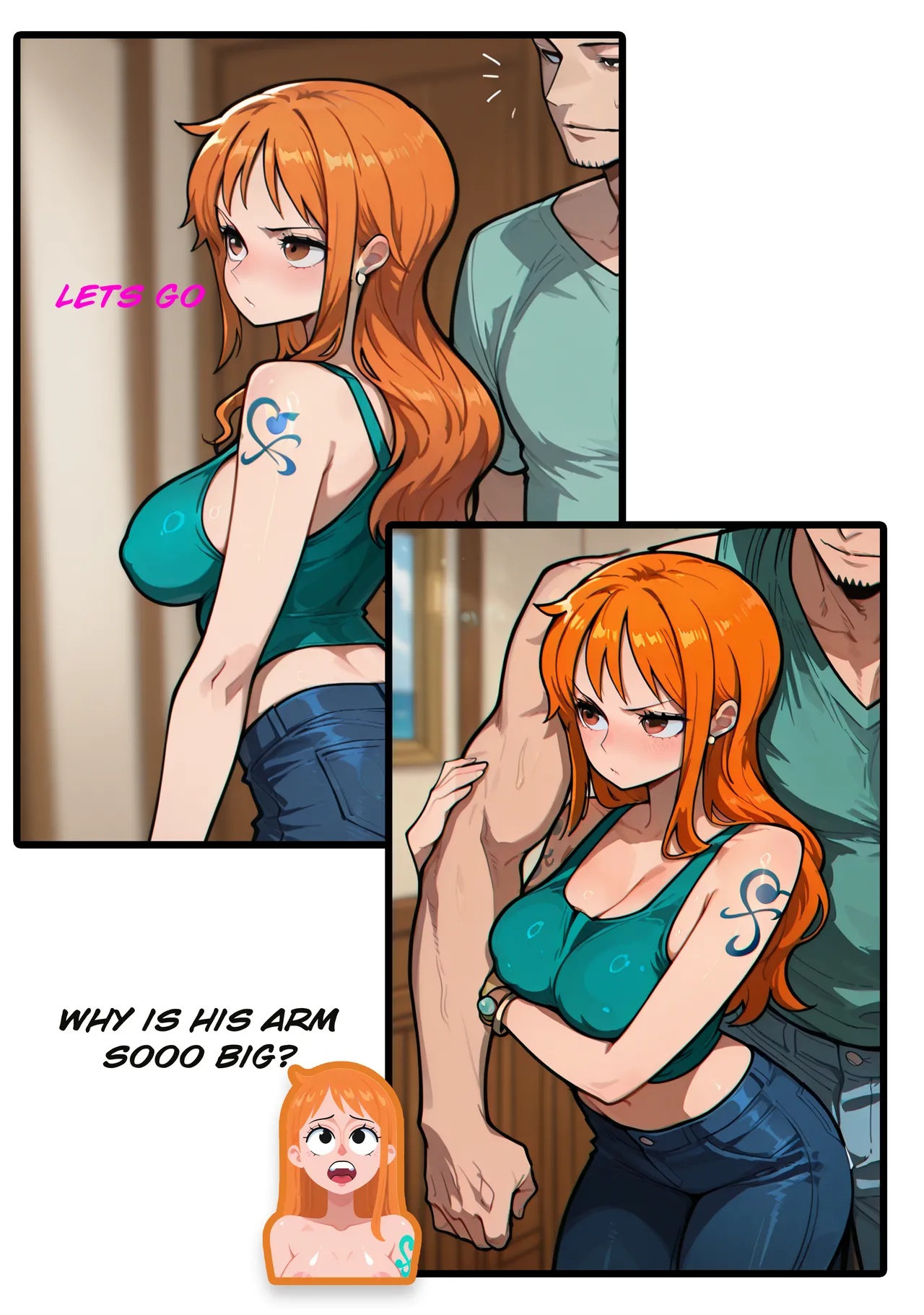 Nami's Impatience Porn Comics english 03