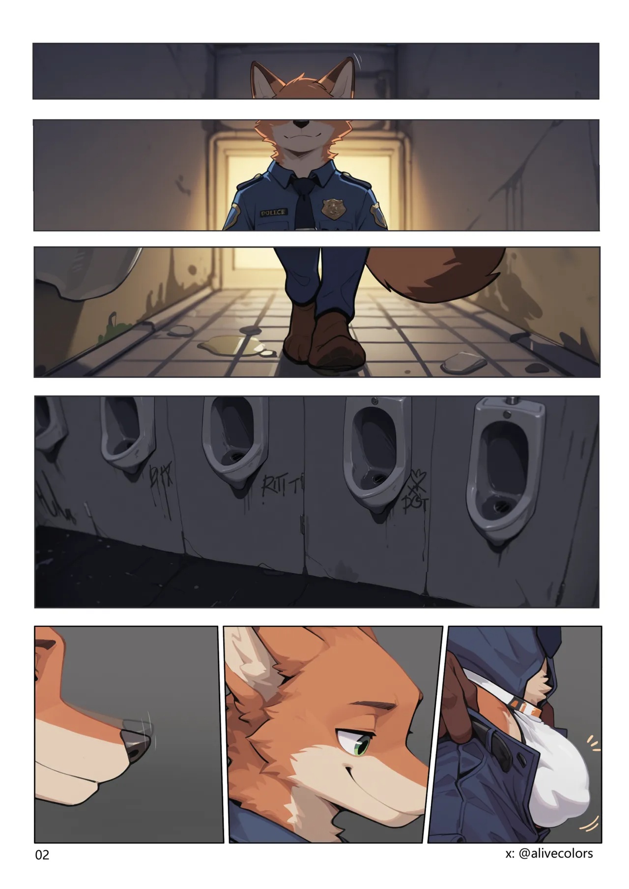 Nick's Field Patrol At Night Porn Comics english 02