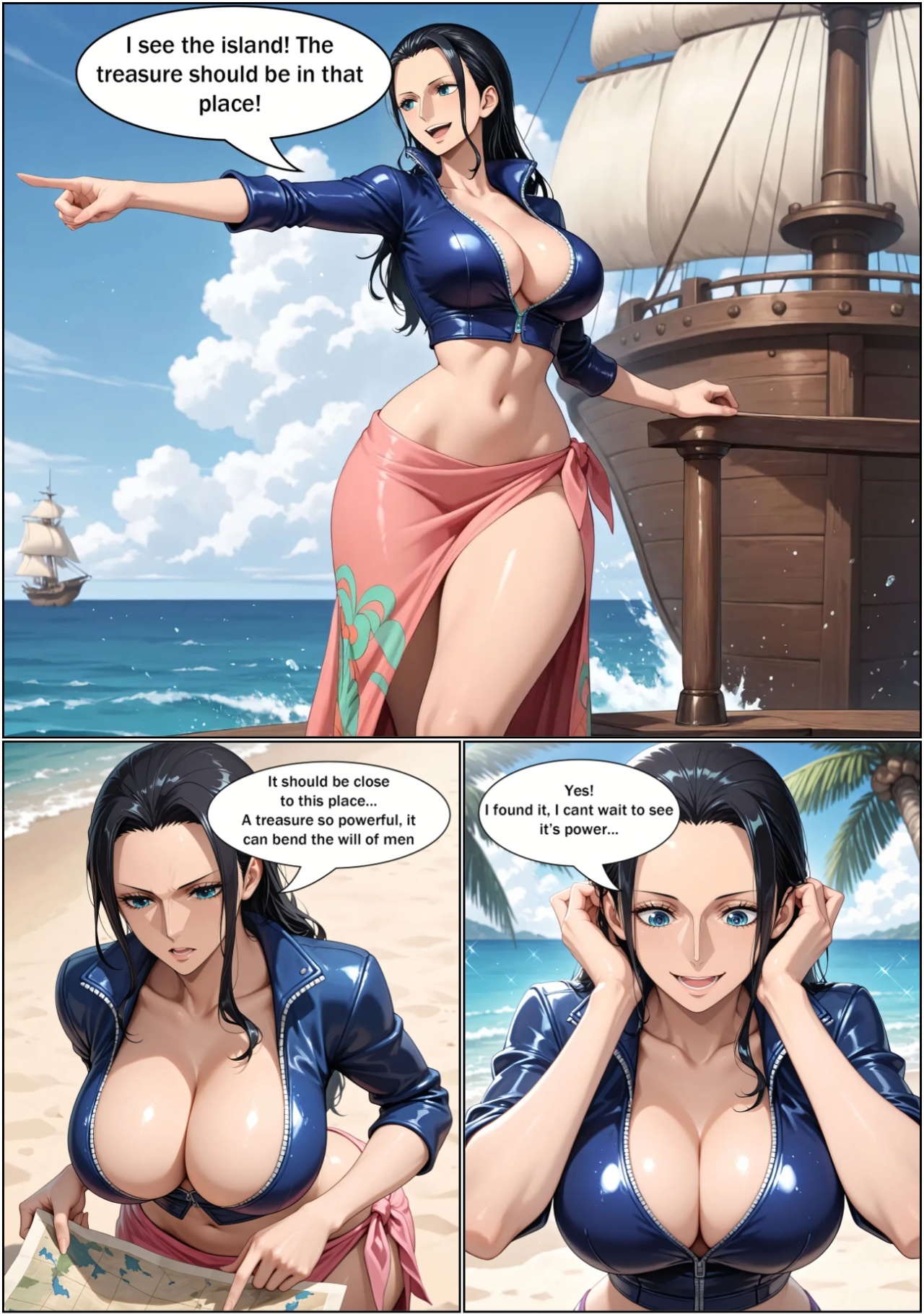 Nico Robin Tempting Treasure Porn Comics english 02
