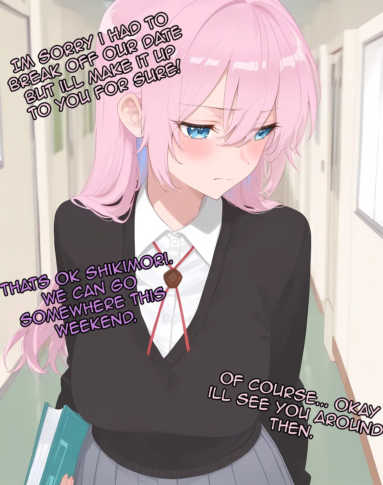 Shikimori Has a "Tutoring" Session With Her Boyfriends Bully Porn Comics english 03