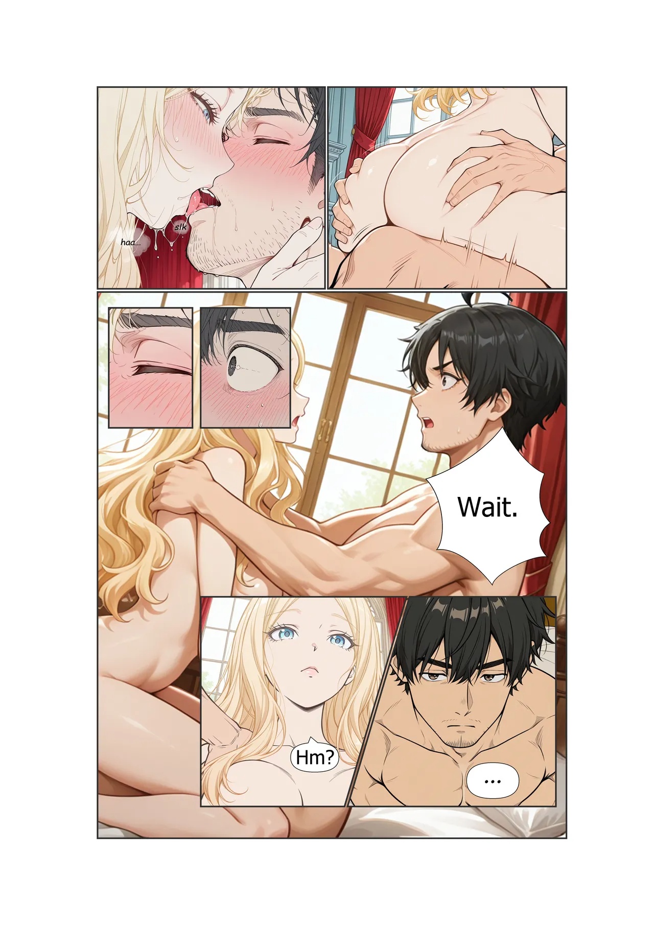 Stranded Harem Part 1: The Morning She Withheld Porn Comics english 12