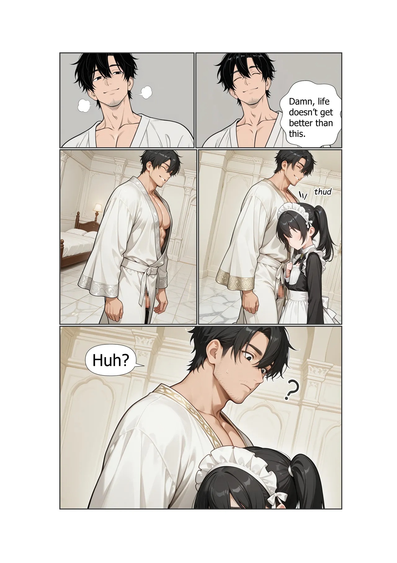 Stranded Harem Part 1: The Morning She Withheld Porn Comics english 28