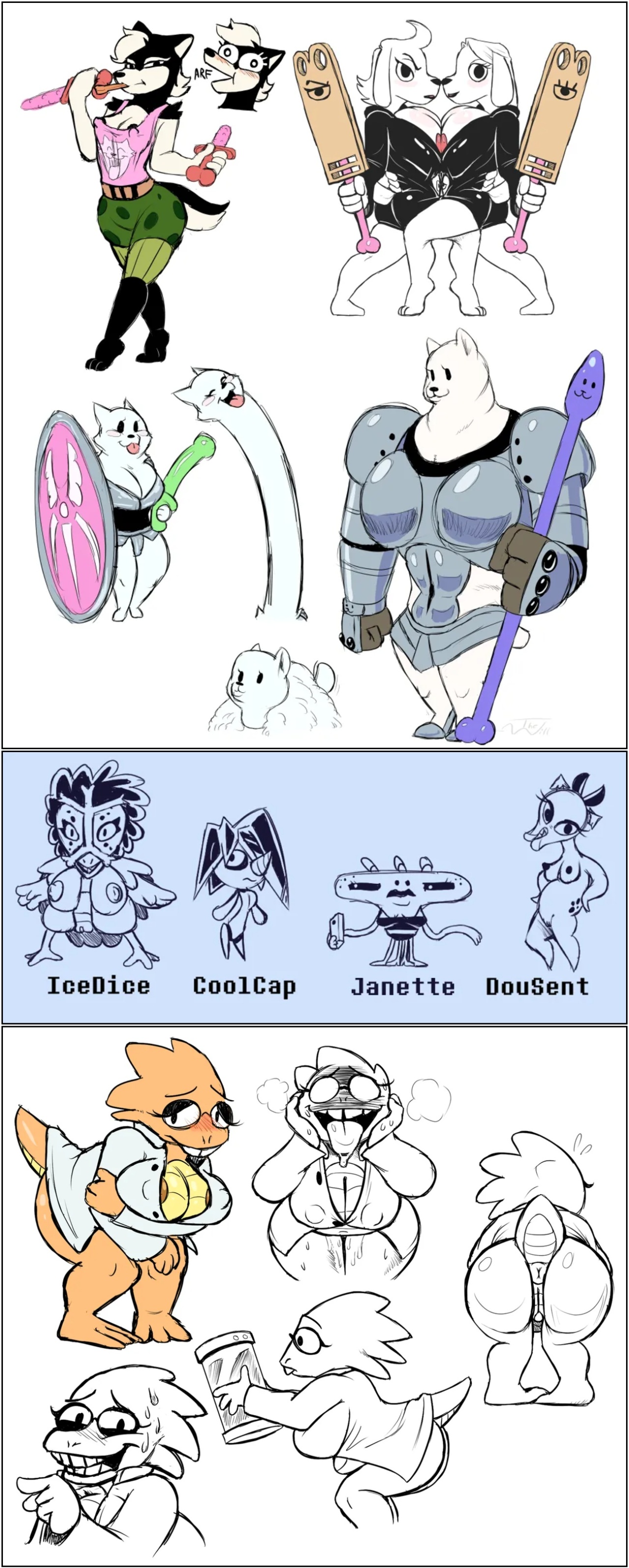 Under(her)tail: Monster-Girl Edition Porn Comics english 100