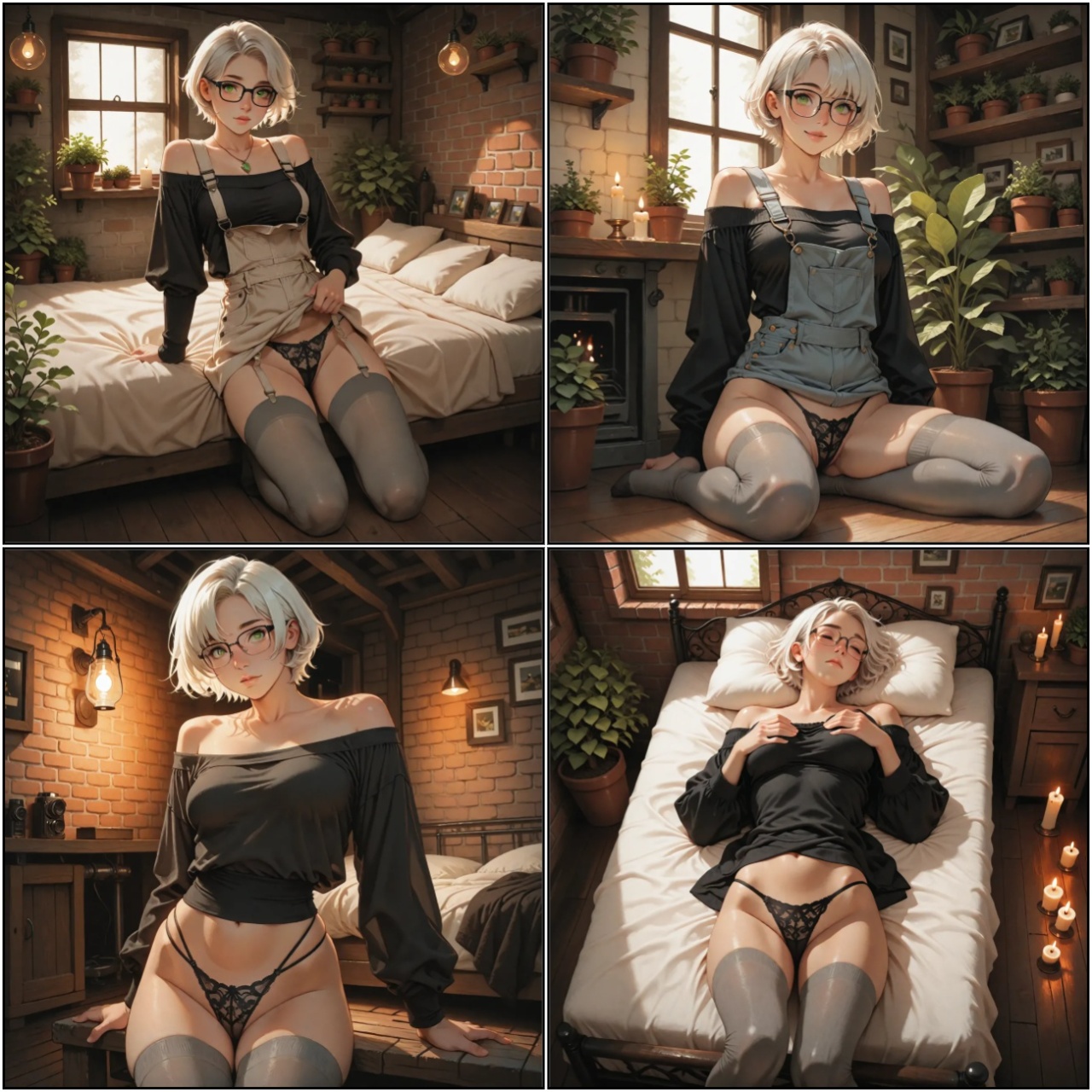 White Hair Studio MMF Threesome Groupsex Porn Comics english 03