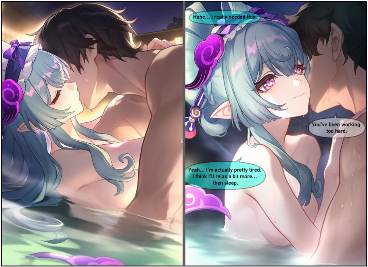 Yae Miko Onsen Porn Comics english 03