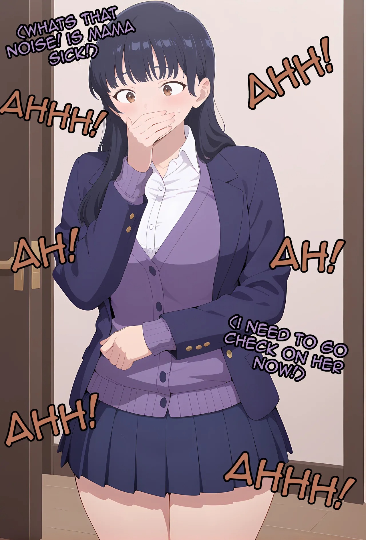 Anna Yamada And Her Mom Get Some Special "Oyakodon"  Porn Comics english 03