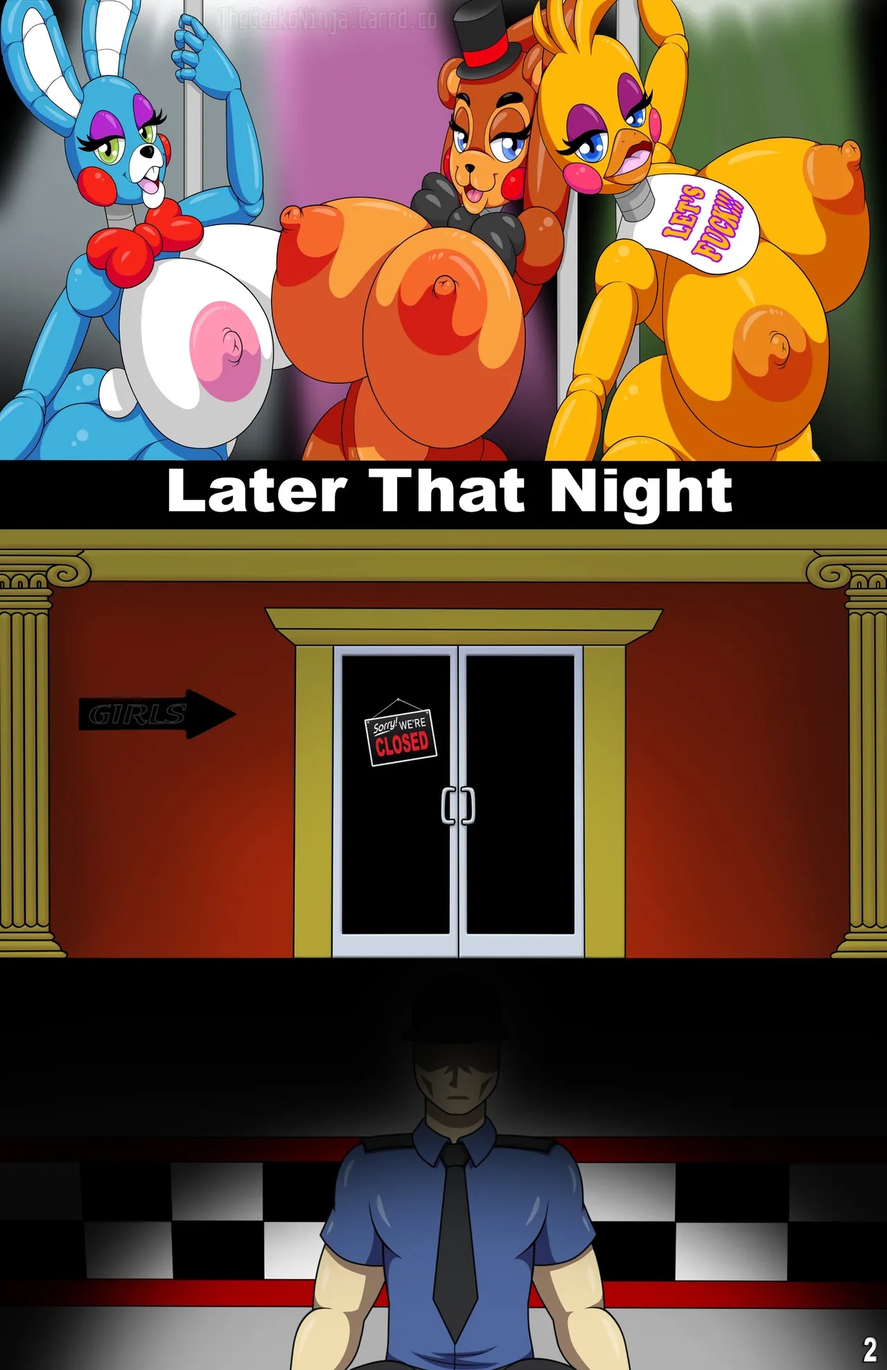 Five Fucks At Freddy's Part 2 Porn Comics english 03