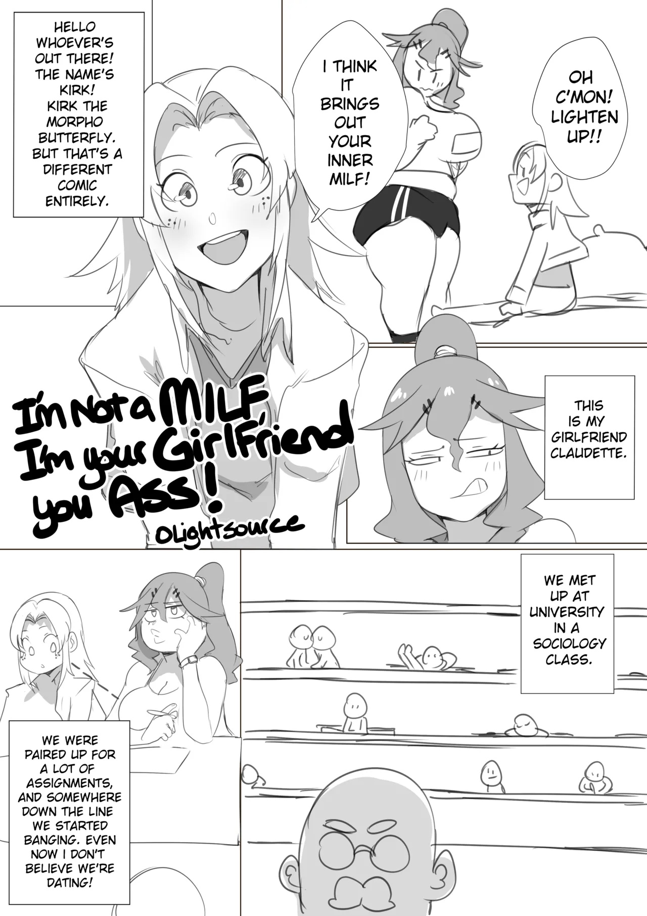 I'm Not A Milf I'm Your Girlfriend You Ass! Porn Comics english 04
