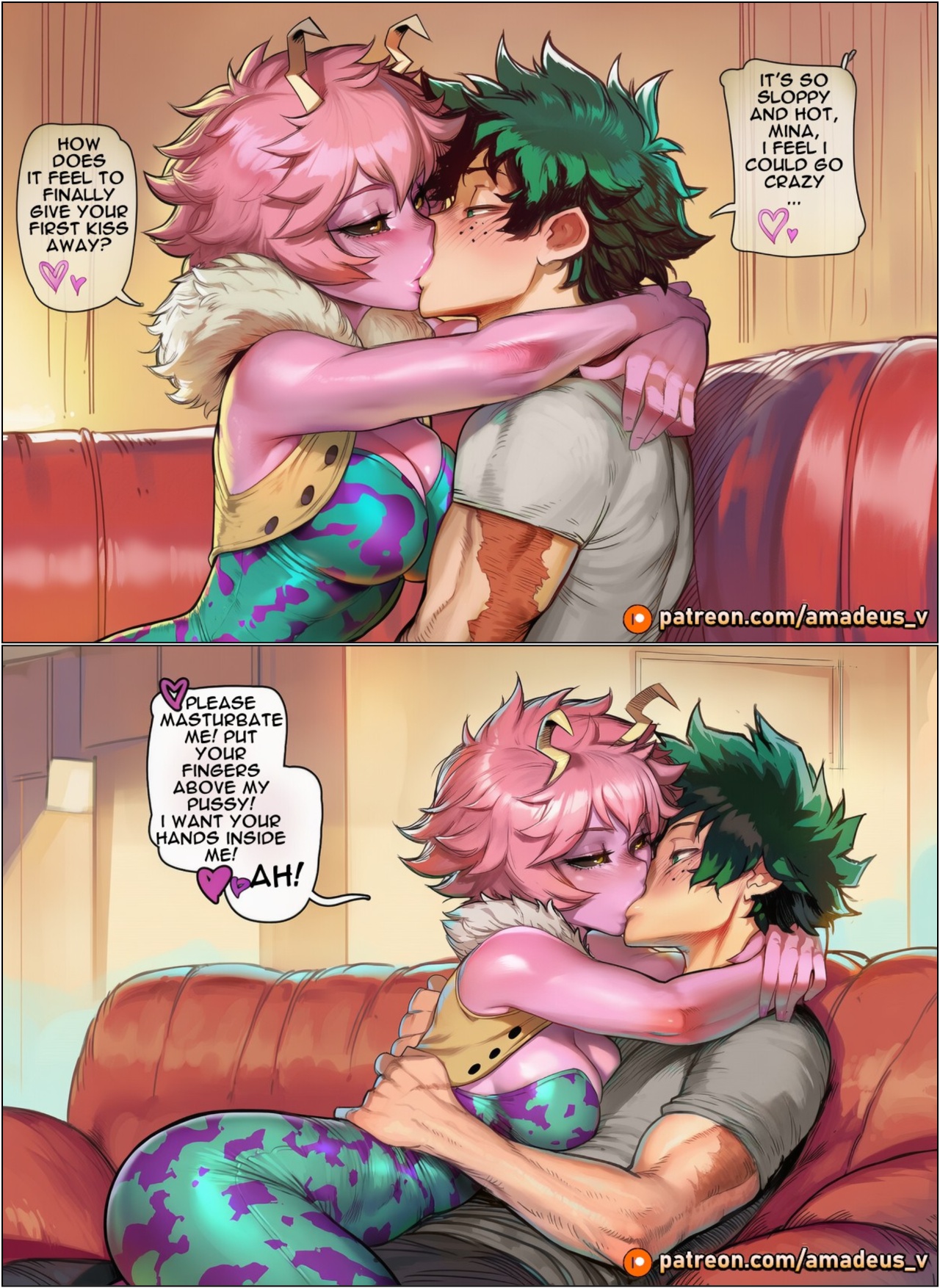 Izuku Midoriya x Mina Ashido: Secret Lessons Porn Comics english 03