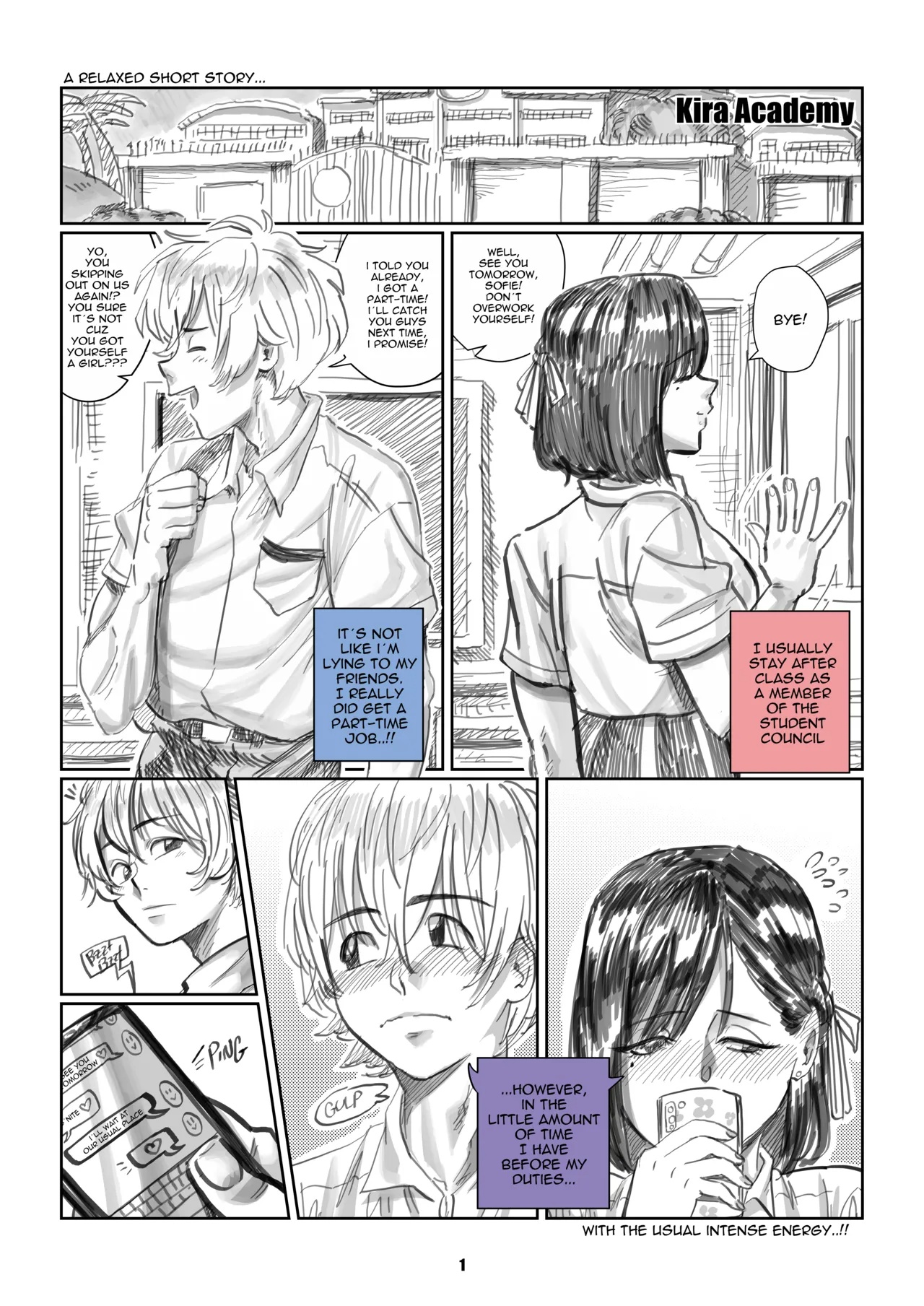 Kira Academy: A Relaxed Short Story... With The Usual Intense Energy..!! Porn Comics english 02