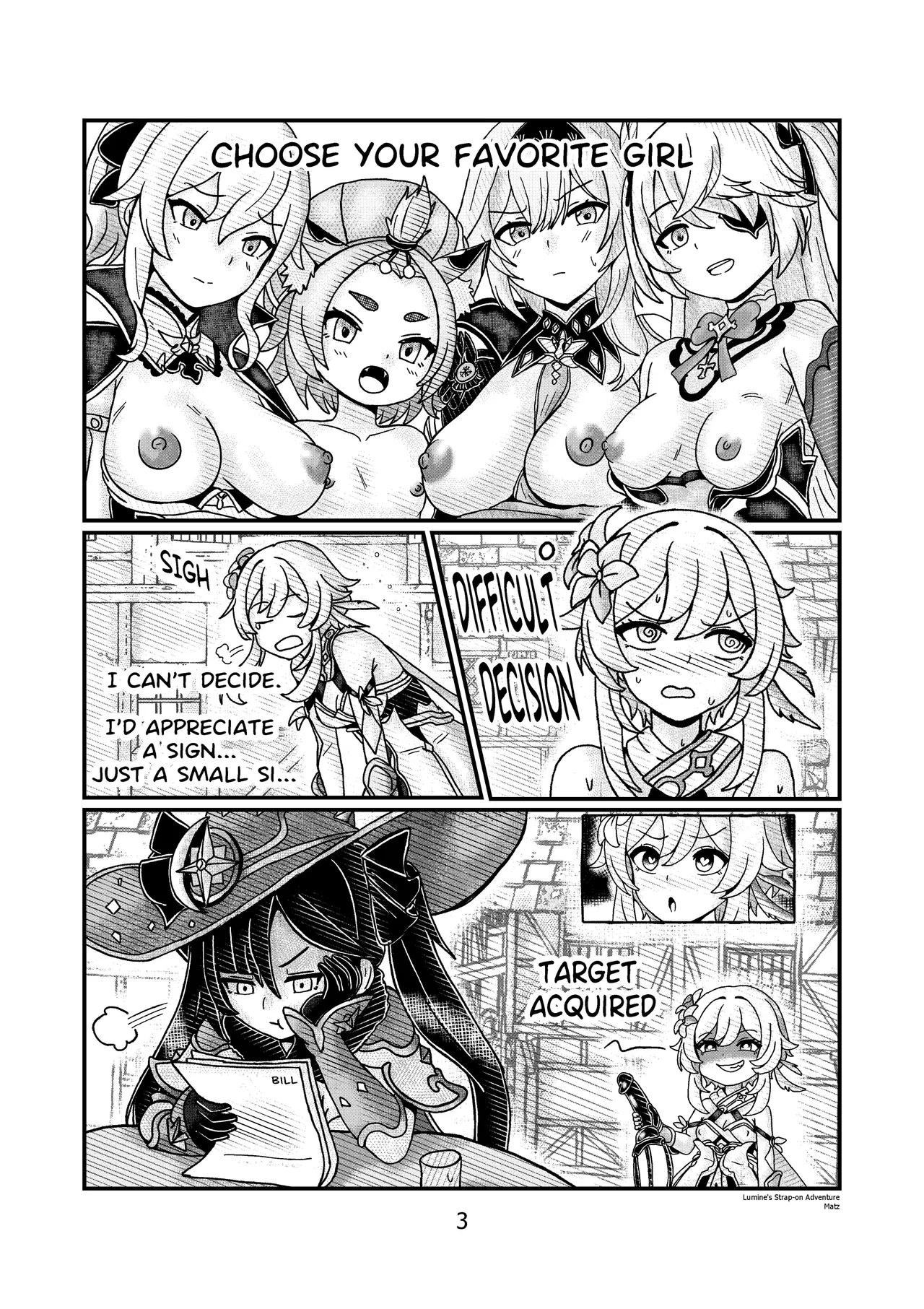 Lumine's Strap-on Adventure Porn Comics english 04