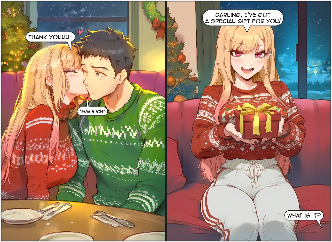Marin Christmas By Aksn Porn Comics english 02