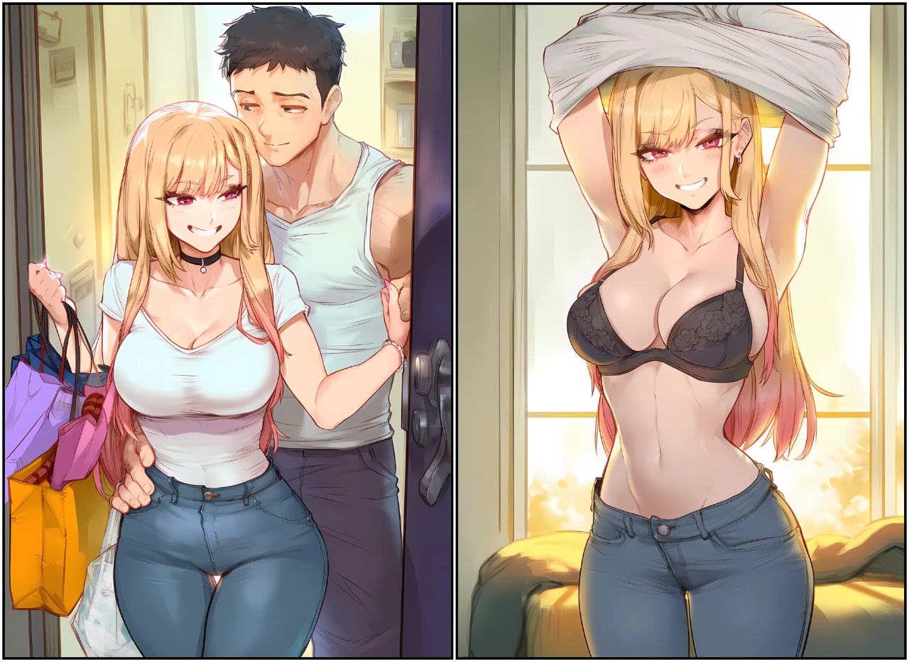 Marin's Shopping Haul Porn Comics english 02