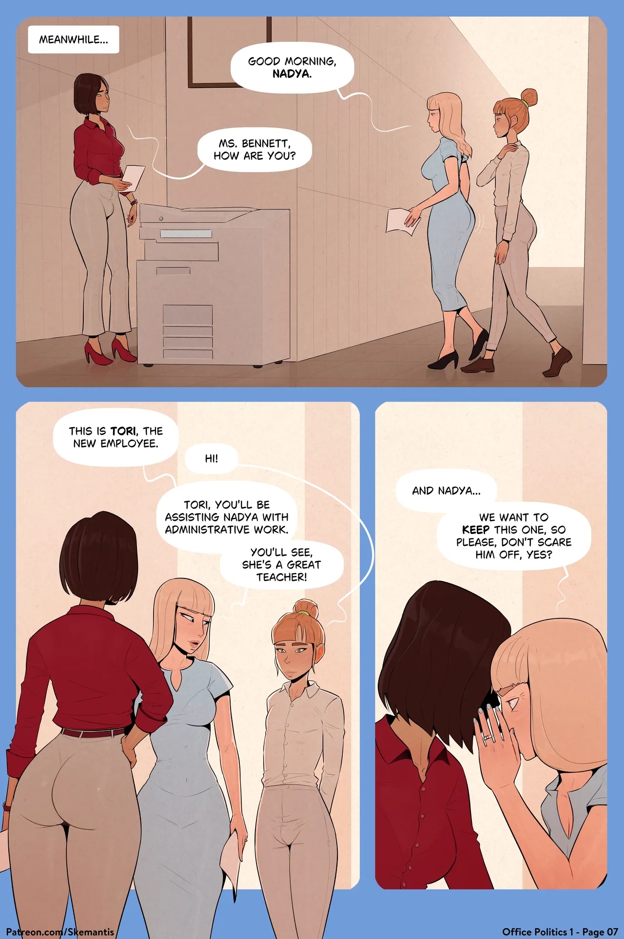 Office Politics By Skemantis Porn Comics english 07