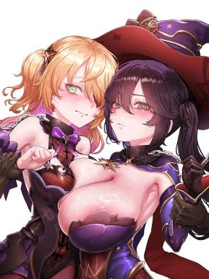 Teyvat Gravure Part 10: Mona & Fischl GOBLIN Impact Porn Comics english 19