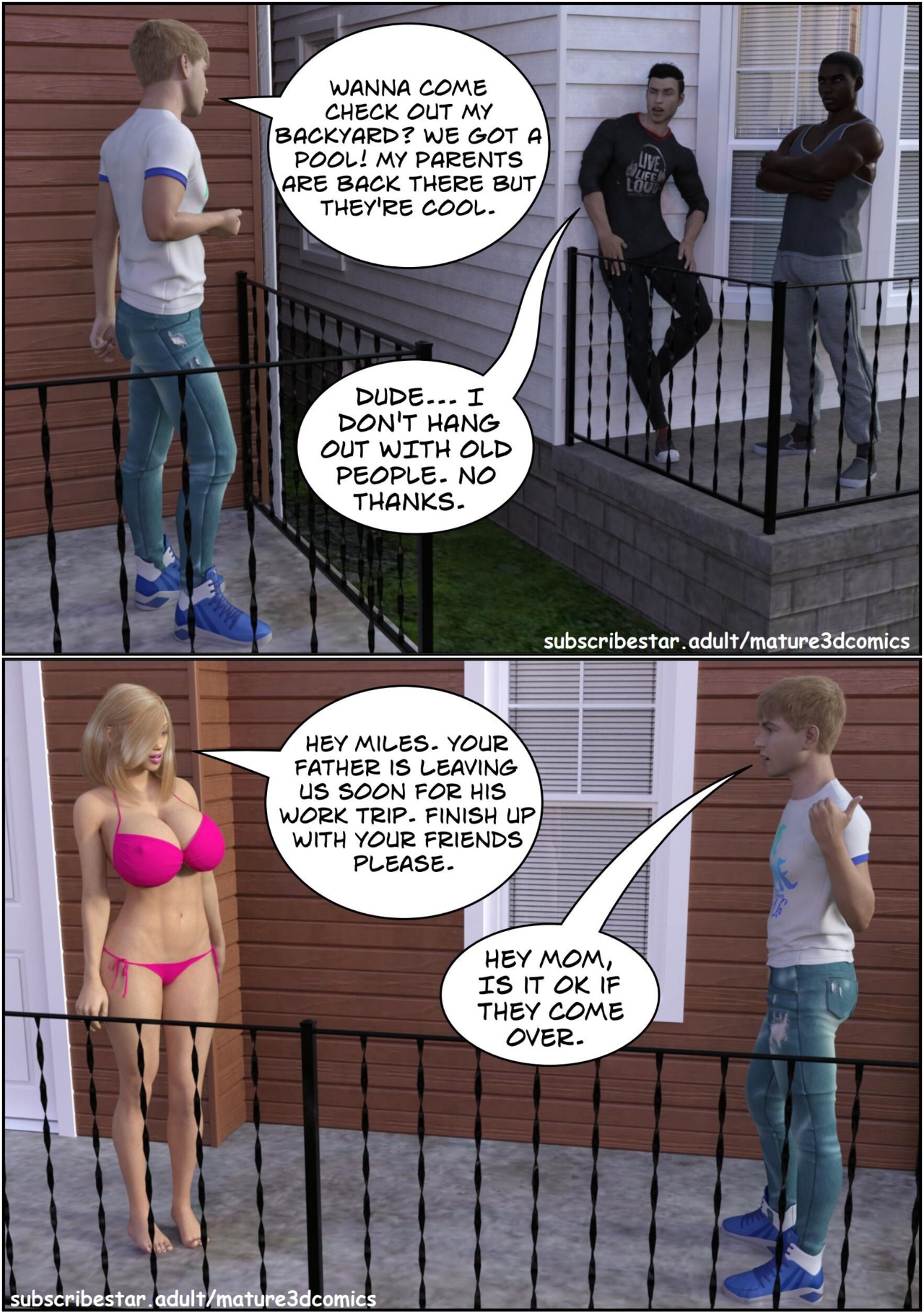 The MILF Next Door By Mature3DComics Porn Comics english 02
