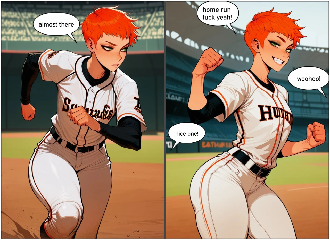 Tomboy Baseball Girl Gets Found Out Porn Comics english 02