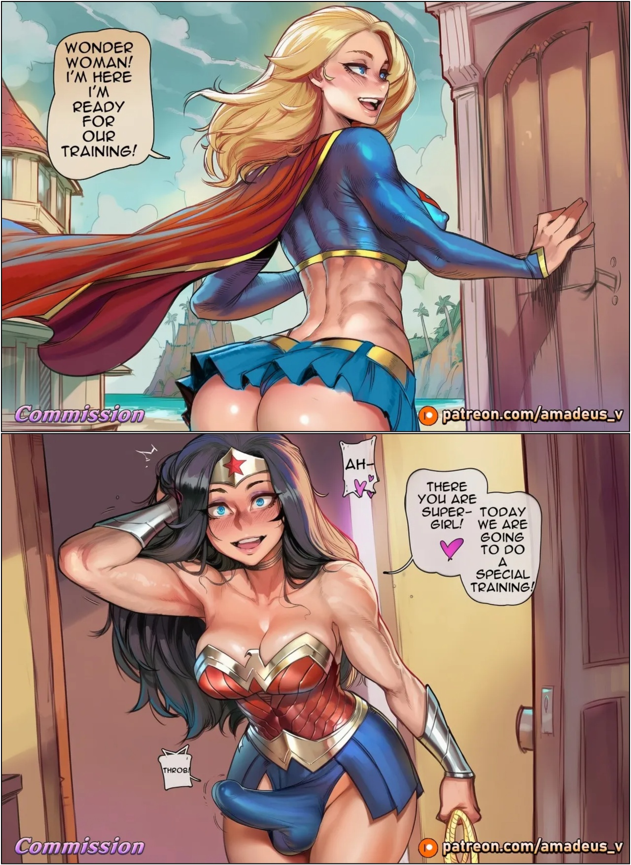 WonderWoman x Supergirl: A Perfect Mother Porn Comics english 03