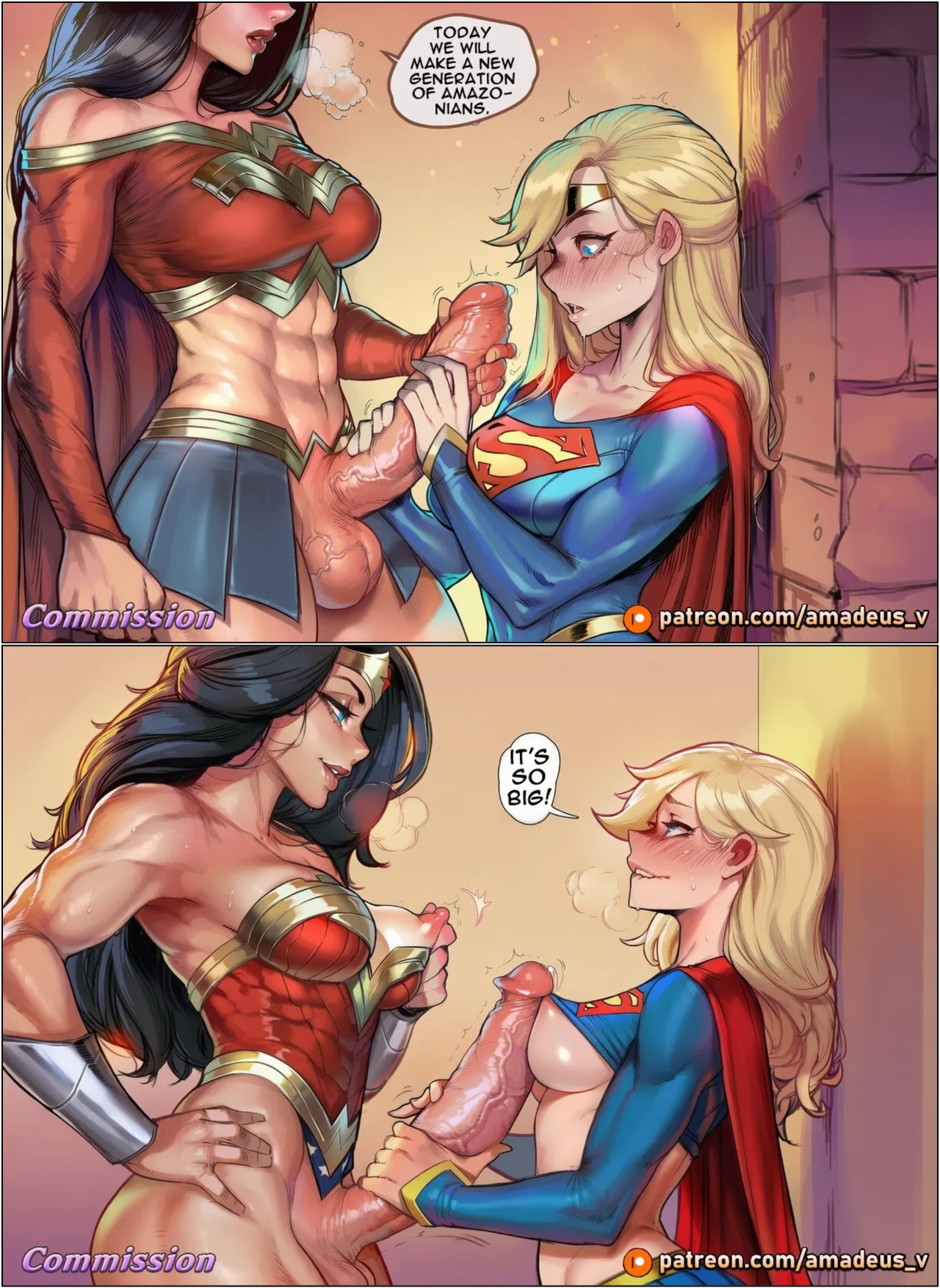 WonderWoman x Supergirl: A Perfect Mother Porn Comics english 05