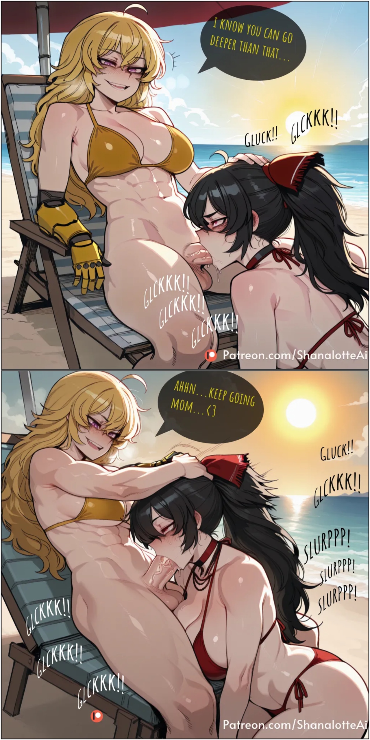 Yang Xiao Long x Raven Branwen Porn Comics english 02