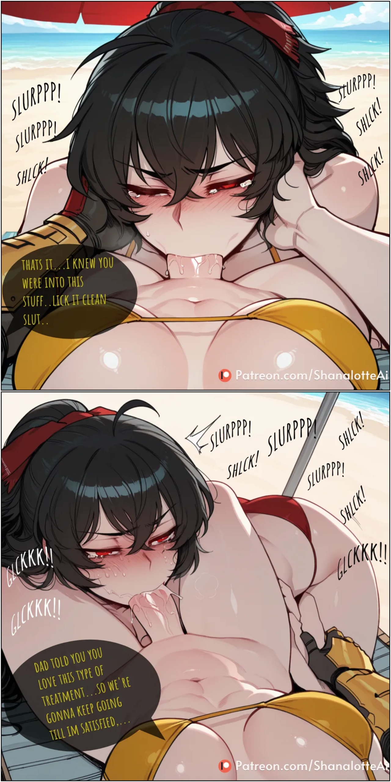 Yang Xiao Long x Raven Branwen Porn Comics english 06