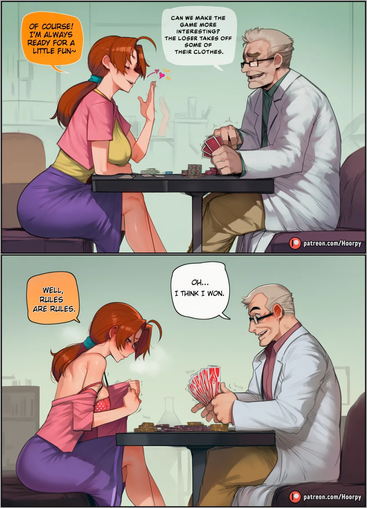 Delia Plays Strip Games Porn Comics english 02