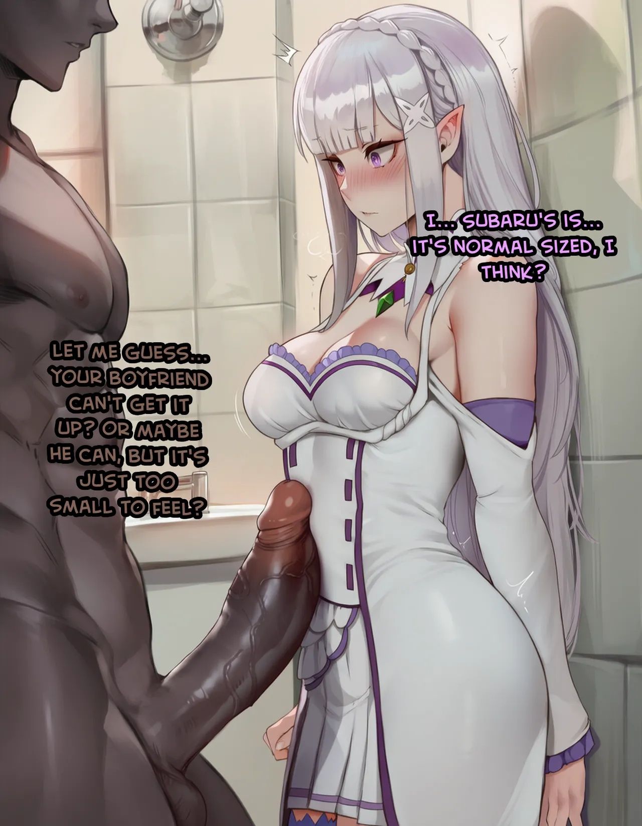 Emilia's First Time NTR Porn Comics english 07