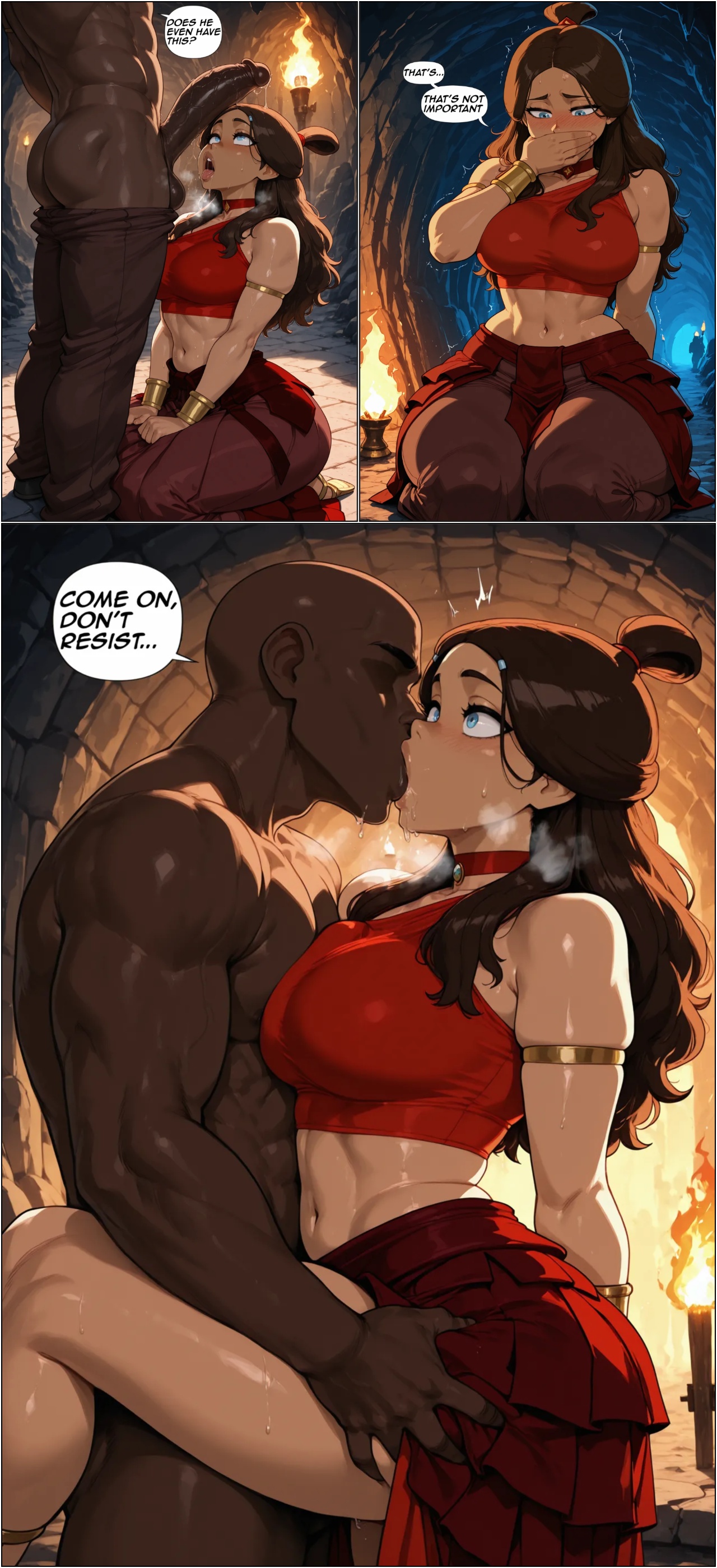Katara x BBC Porn Comics english 03