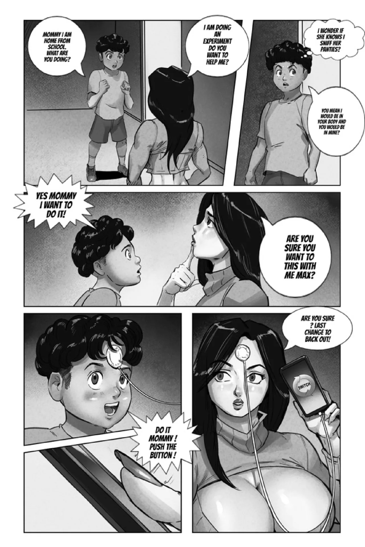 Mother Son Body Swap Device Porn Comics english 07