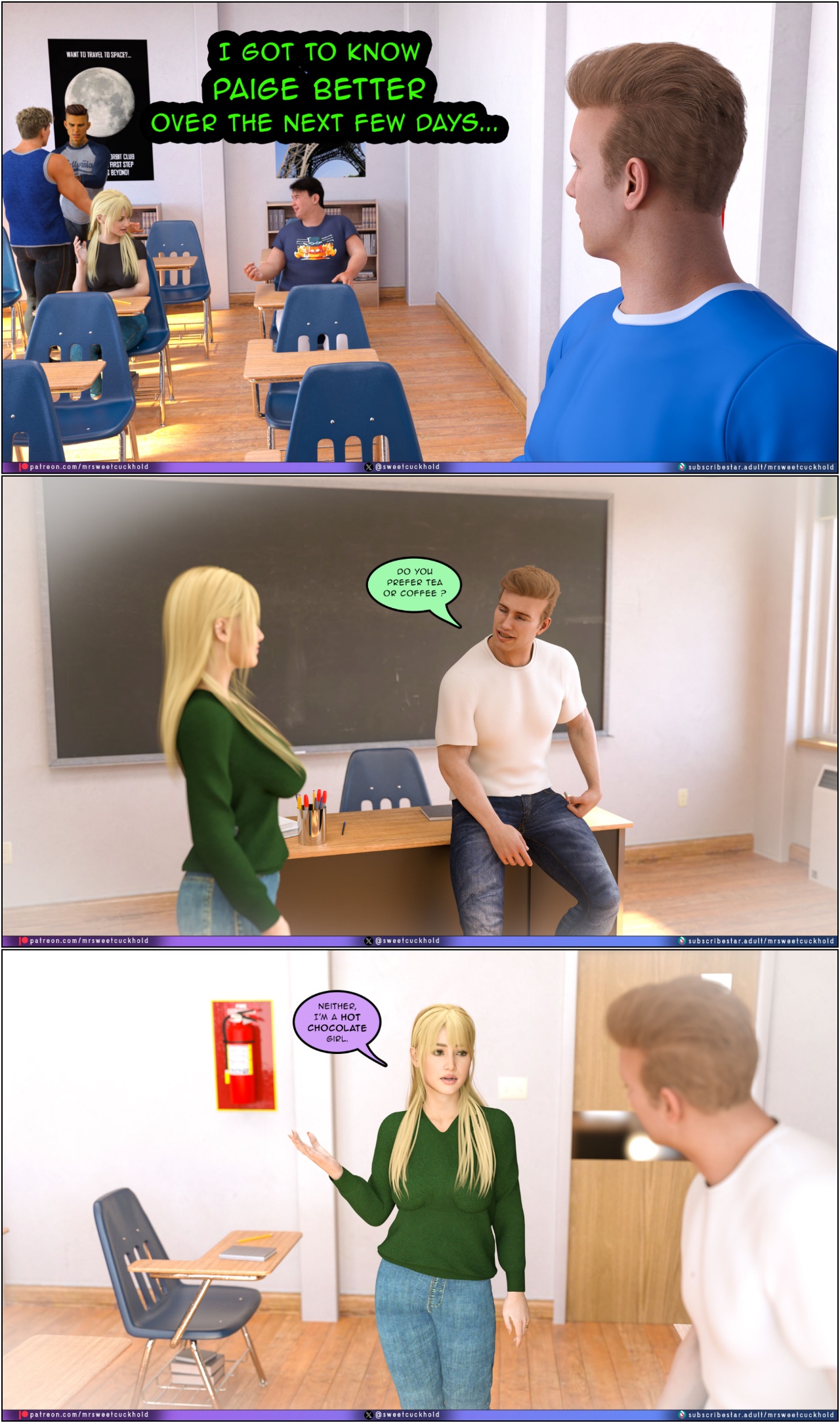 Much Bigger Than My Boyfriend Part 8: College Days Porn Comics english 06