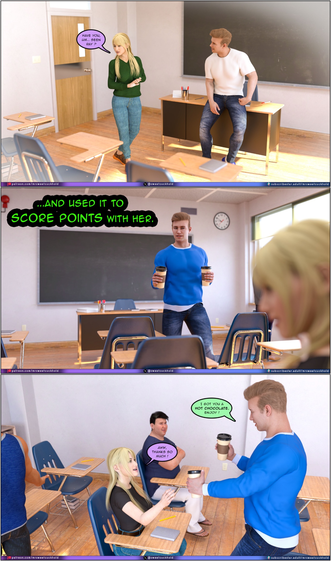 Much Bigger Than My Boyfriend Part 8: College Days Porn Comics english 07