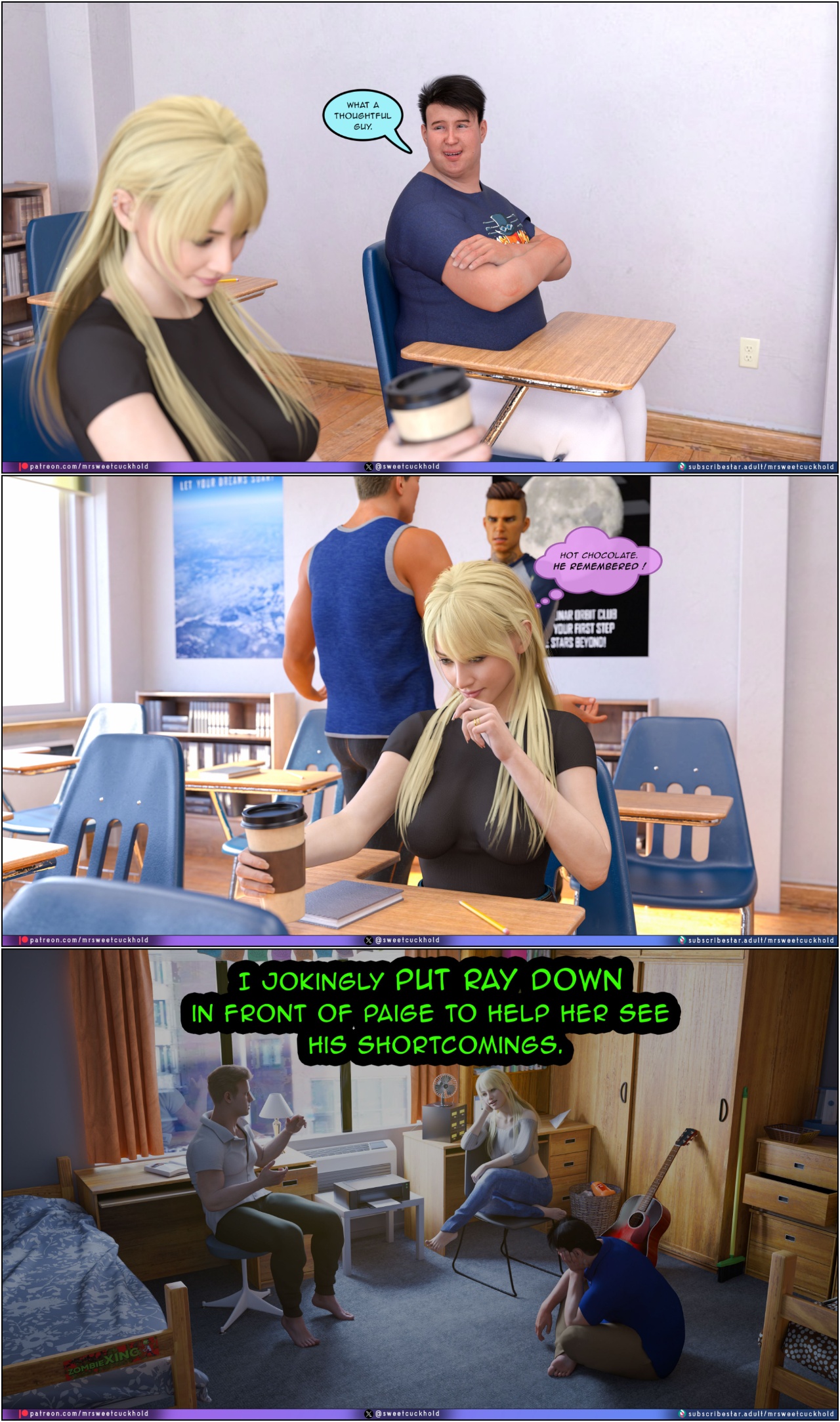 Much Bigger Than My Boyfriend Part 8: College Days Porn Comics english 08