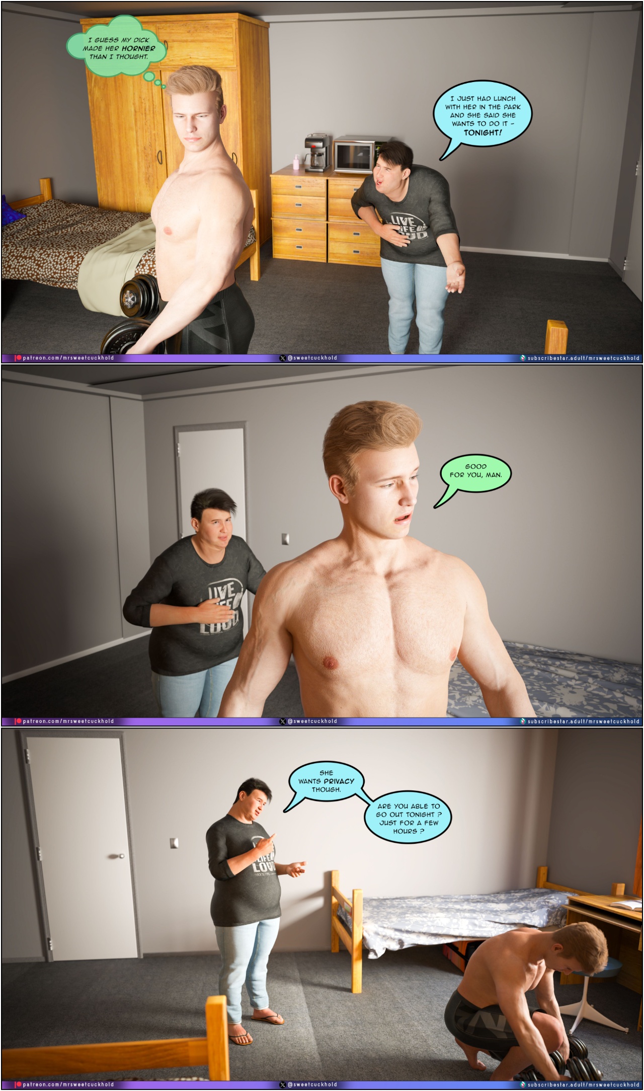 Much Bigger Than My Boyfriend Part 8: College Days Porn Comics english 42