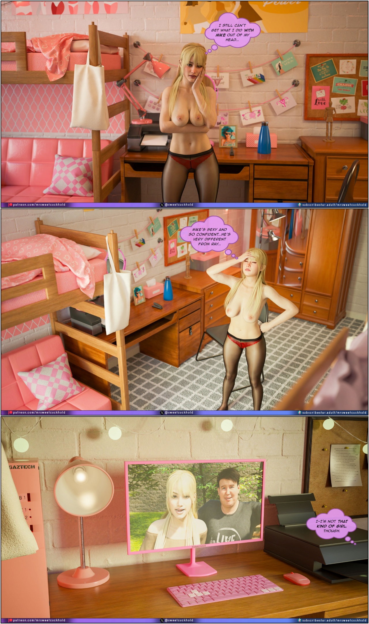 Much Bigger Than My Boyfriend Part 9: College Days Porn Comics english 12