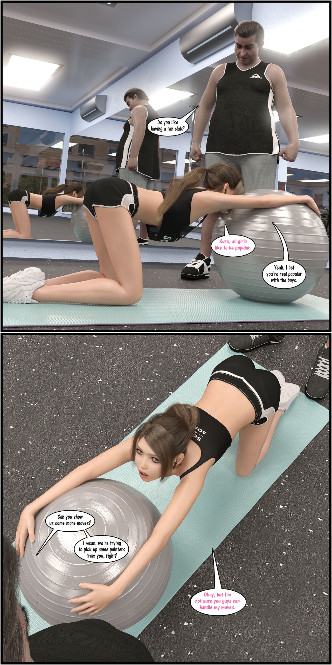 Natasha's Workout Porn Comics english 14