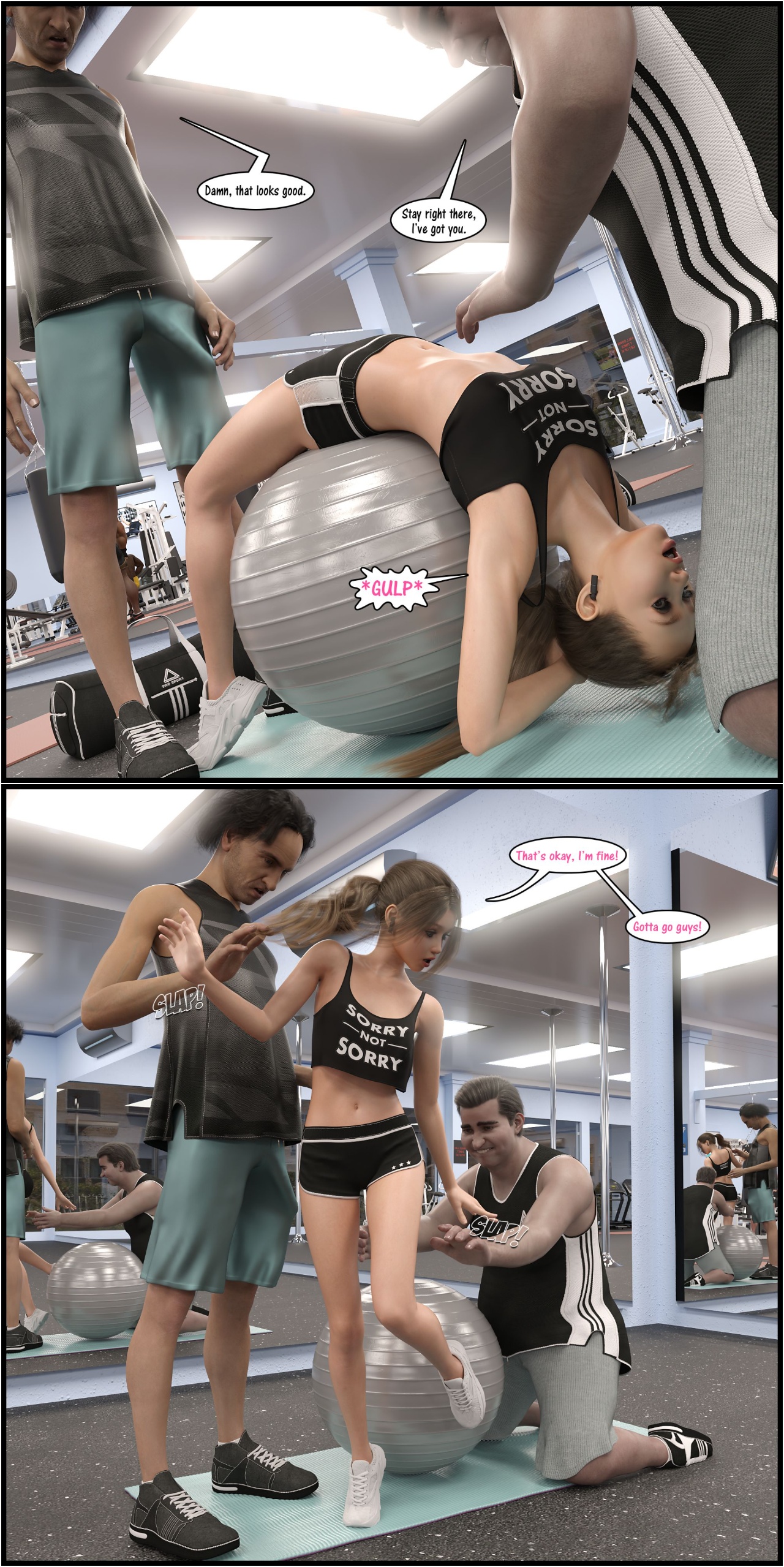 Natasha's Workout Porn Comics english 21