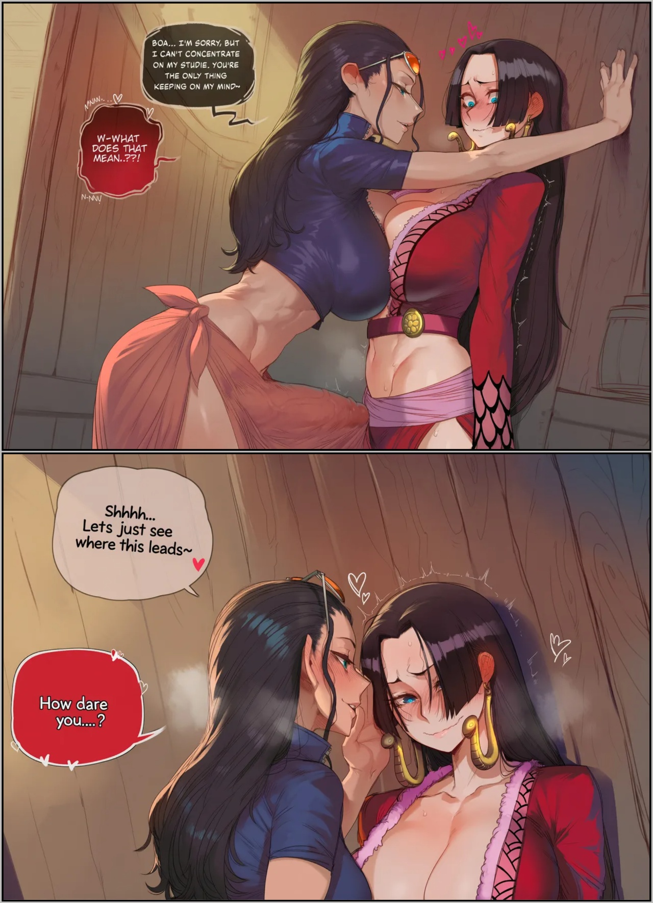 Nico Robin's Devilish Desire For Boa Hancock Porn Comics english 02