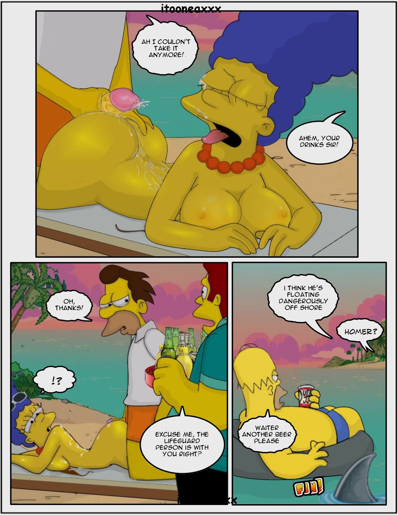 On The Beach By IToonEAXXX Porn Comics english 13
