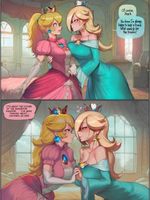 Princesses Peach And Rosalina Birth Of An Heir Porn Comics english 02