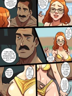 Redhead Hotwife Poolside Porn Comics english 02